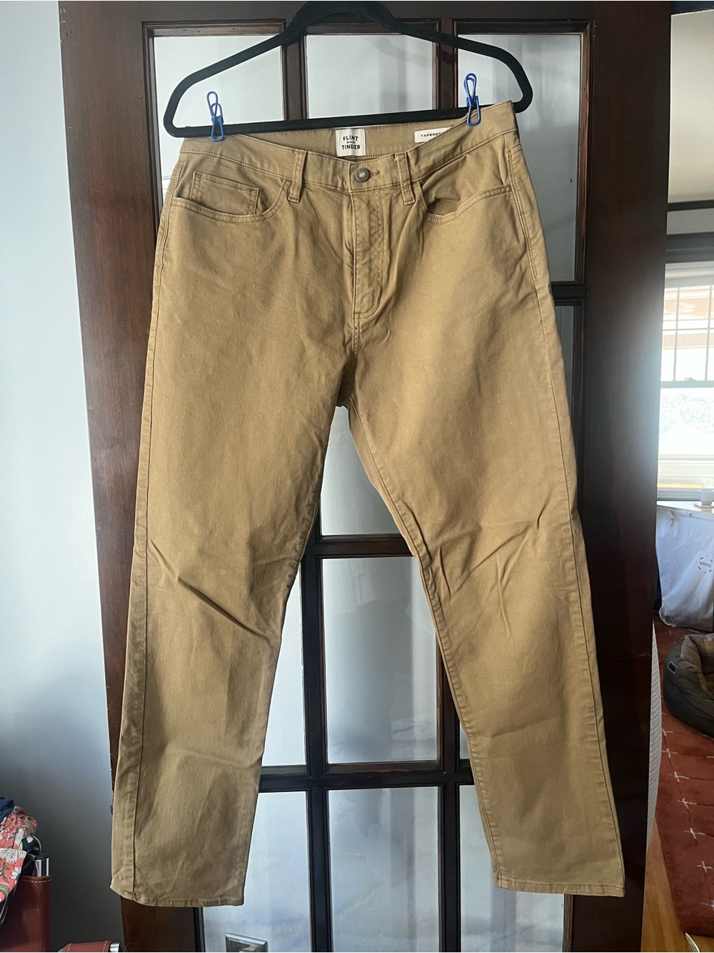 EUC Men’s Flint & Tinder 365 Day Tan Athletic Tapered Fit Pants from Huckberry